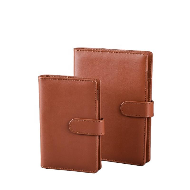 Custom Notebook Planner Organizer Binder Cover Refillable 6 Ring PU Leather A6 Budget Money Saving Binder