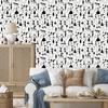 Black Cheerful Kittens Wallpaper for Living Room and Bedroom 50x1000