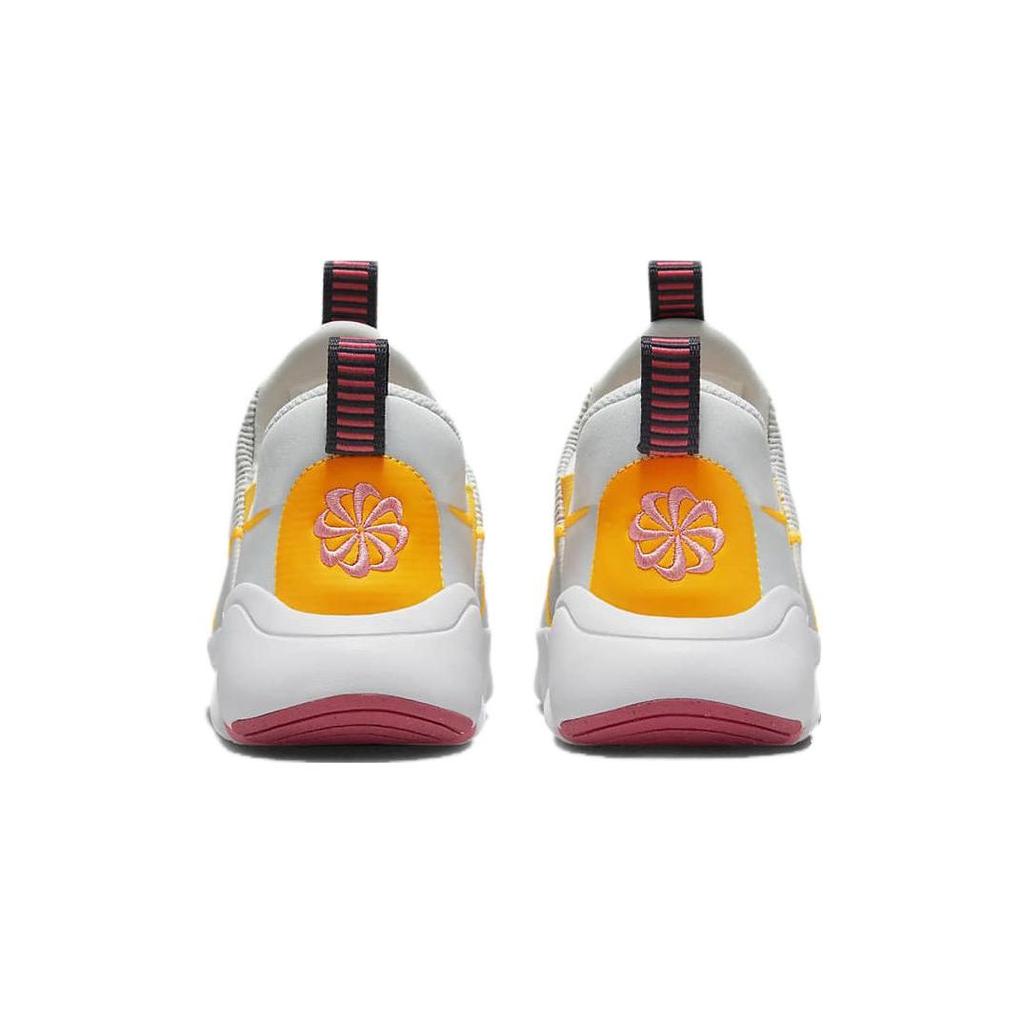 Nike Flex Plus 2 Non-Slip Shock Absorbing Durable Breathable Low-Top Kids Running Shoes Kids sneaker Gray Orange DV9000-004