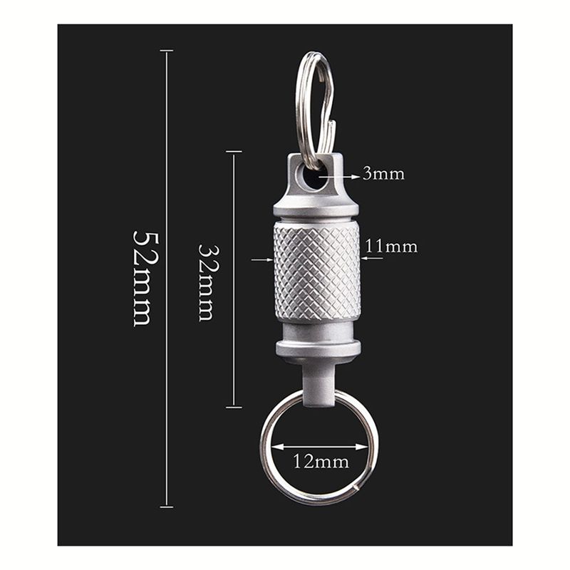 

BHBL Titanium Quick Release Swivel Keychain, Pull Apart Detachable Keychain Heavy Duty Car Key Holder 2Pcs China Mainland