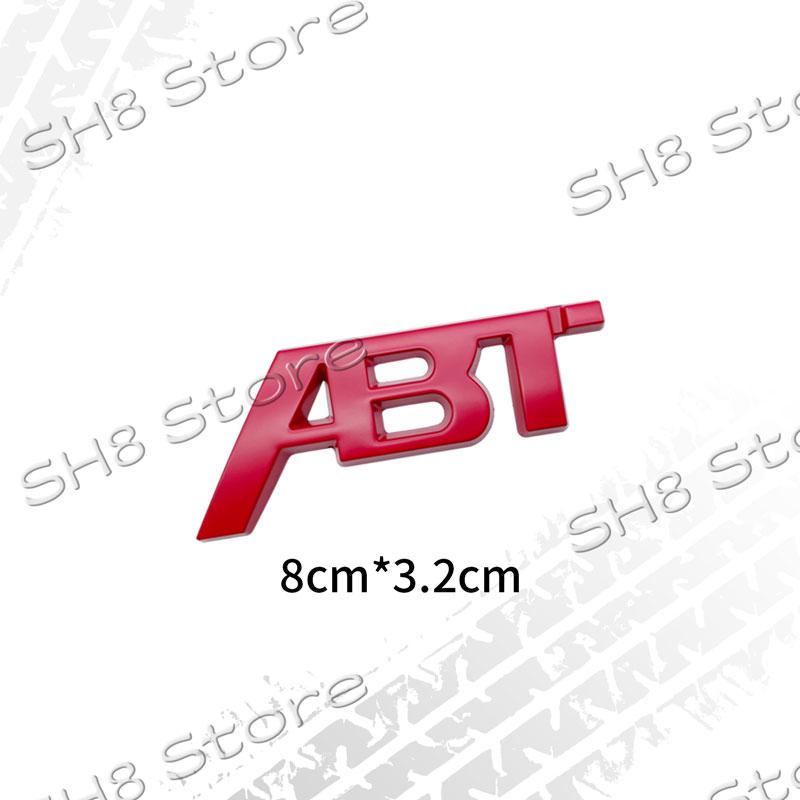 3D Kovové Logo ABT Znak na Přední Mřížku Auta Odznak na Zadní Víko Kufr Nálepka Pro SQ5 RS3 RS4 RS6 S3 S5 Q5 Q8 A3 A4 A6 Decal ABT Příslušenství