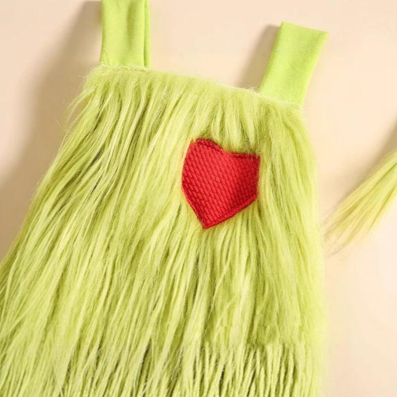 

Рождественский зеленый костюм платья для волос Рождественский набор платьев Костюм для вечеринки XL