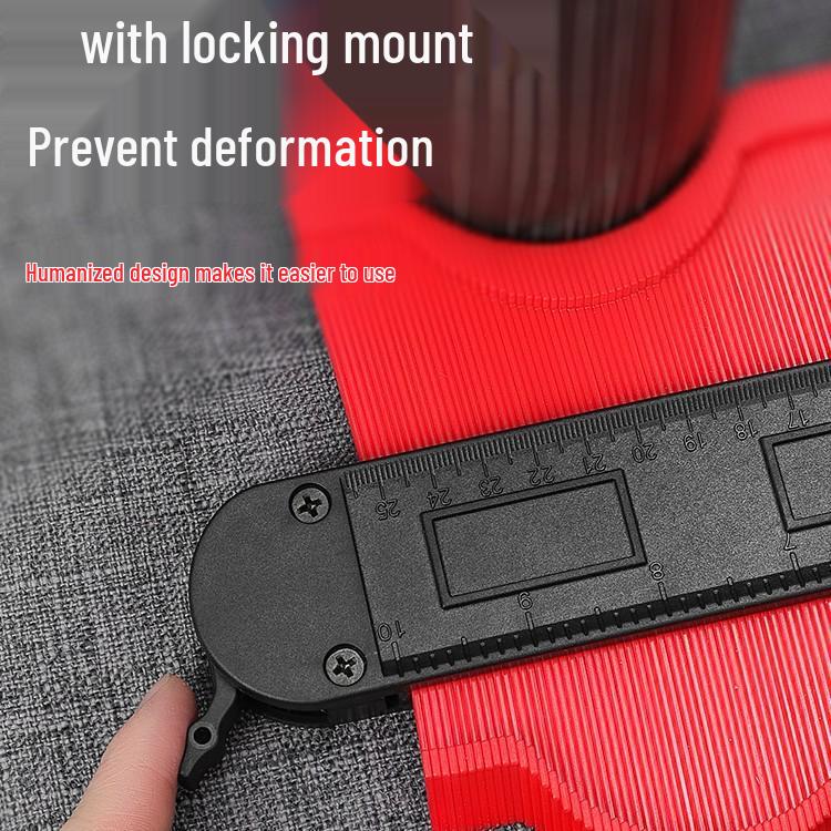 Universal Multifunctional Contour Gauge: Irregular Woodworking & Curve Measuring Ruler