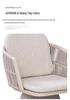 Nordic Rattan Weaving Outdoor Table and Chairs Set - Rotatable Designer Style for Courtyard, Balcony or Garden