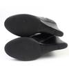 Great LOUIS VUITTON Booties Buckle wedge leather short boots black leather 35 Used