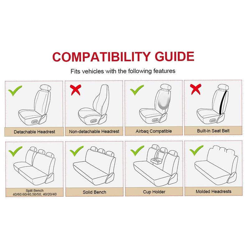 Купить Универсальные чехлы на автомобильные сиденья, кожаные чехлы для ...
