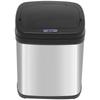 Sensor Trash Can 20L Stainless Steel Automatic Trash Can with Motion Sensor, Inner Bucket 33 X 25 X 42.5 Cm Silver+Black