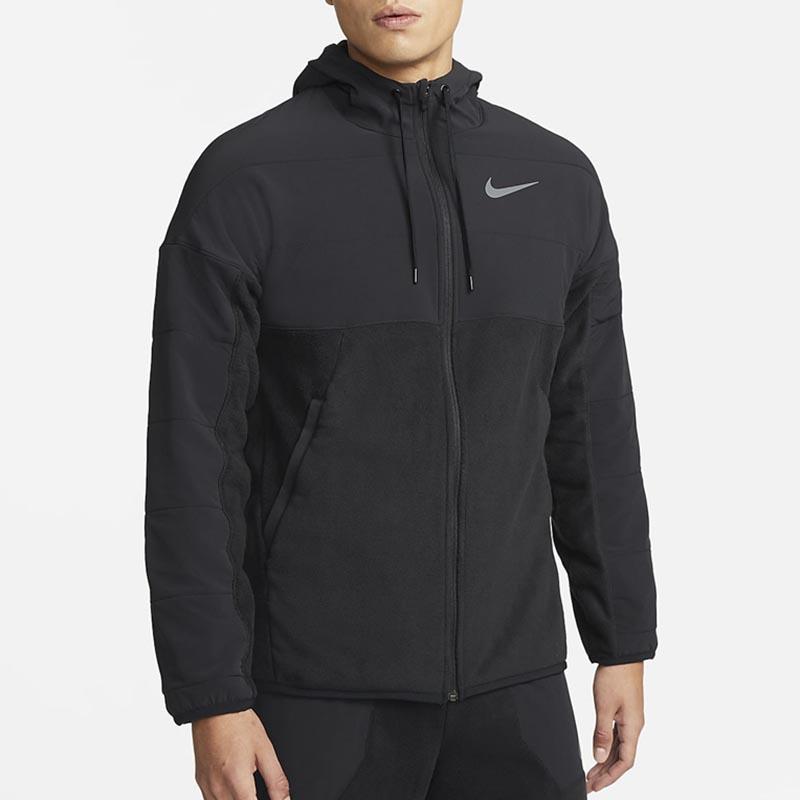 Nike Sport Breathable Casual Hooded Jacket Men Outerwear Black DD2129-010