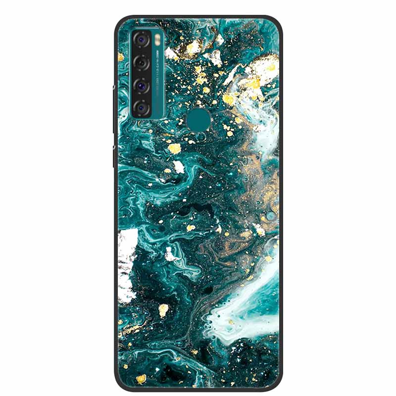 Case For TCL 20 SE Luxury Silicone TPU Soft Phone Cover For TCL 20 SE Case T671H 6.82" Funda Animal Capa Cute Shockproof Coque