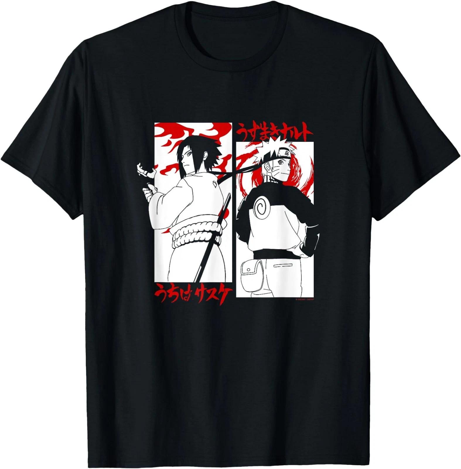 

Наруто Шиппуден Саске Футболка Аниме Типа Стопка Пламени XL