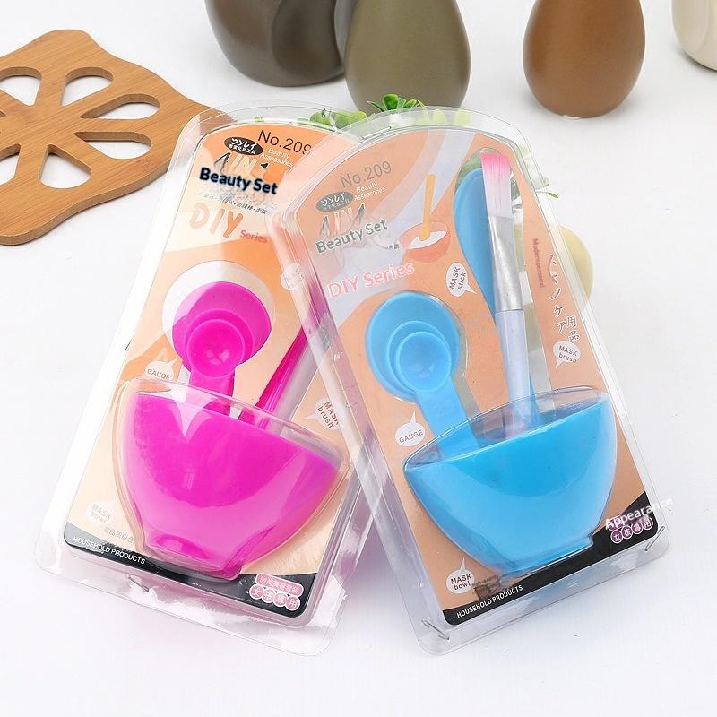 Conjunto de Tigela para Máscara e Tigela de Mistura e Conjunto de Seis Pincéis para Fazer Máscara Facial DIY Ferramentas de Beleza e Maquiagem