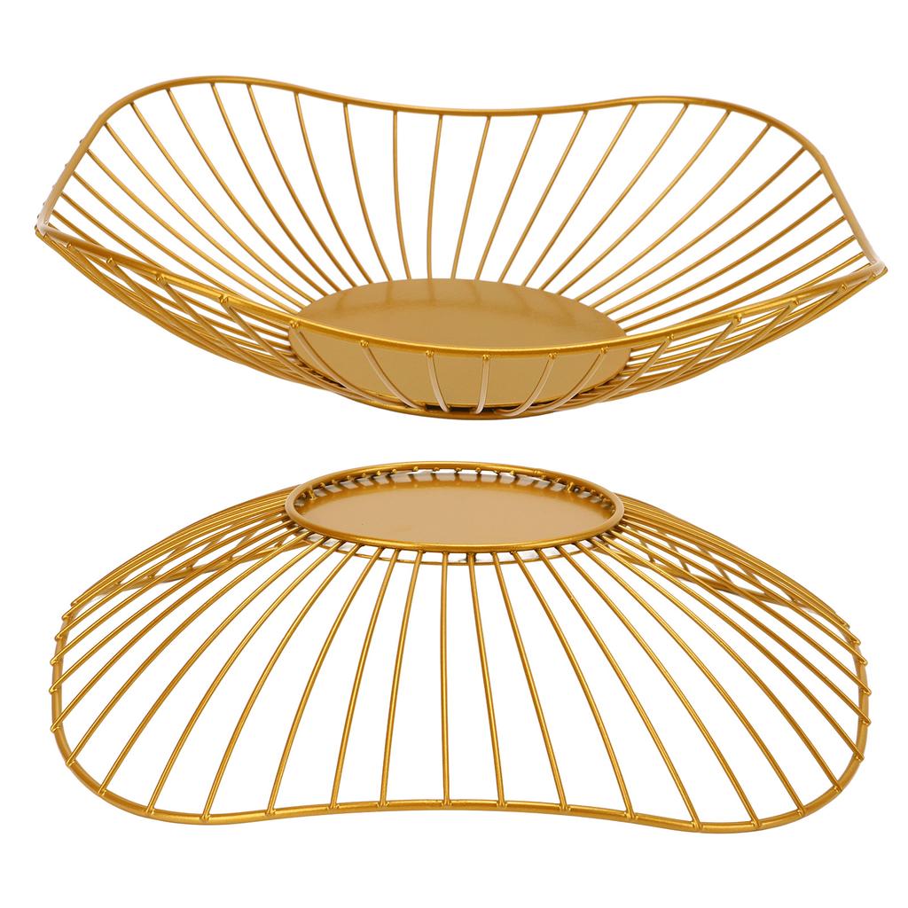 Wire Fruit Bowl Simple Wire Style Strong Durable Metal Large Capacity Metal Fruit Basket for Fruits