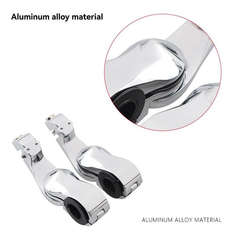 For Series Racer 32Mm 1-1/4" Footpegs Connector Bracket Engine Guard Motorcycle Replacement Parts Black