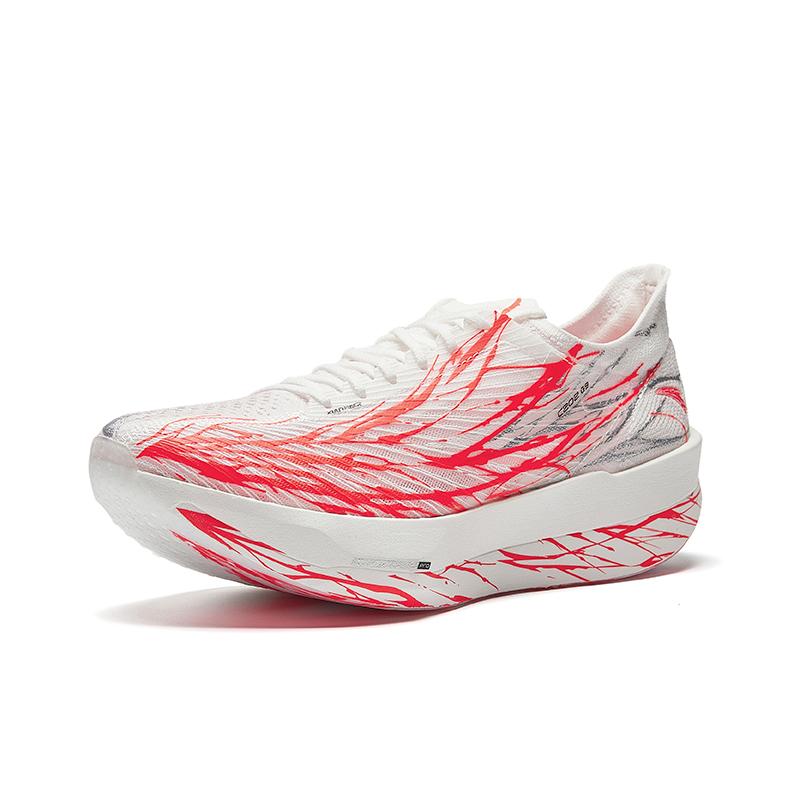 Anta C202 G9 Fabric Low Top Nitrogen Technology Running Shoes Men's White Red Sneakers