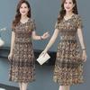 2022 Summer Plus Size Casual Printed Short-Sleeve Dress for Women