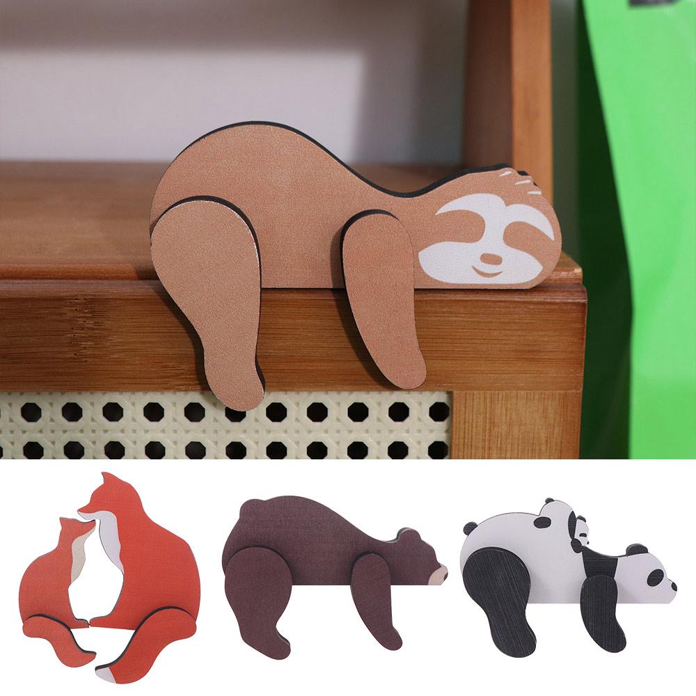 Portable Bear Door Frame Decoration Stable Sleeping Bear Door Corner Protector Baby Room