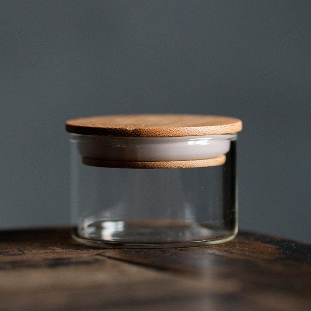 

Прозрачная банка для чая Стеклянная бутылка для хранения Новая банка для чая Кухня