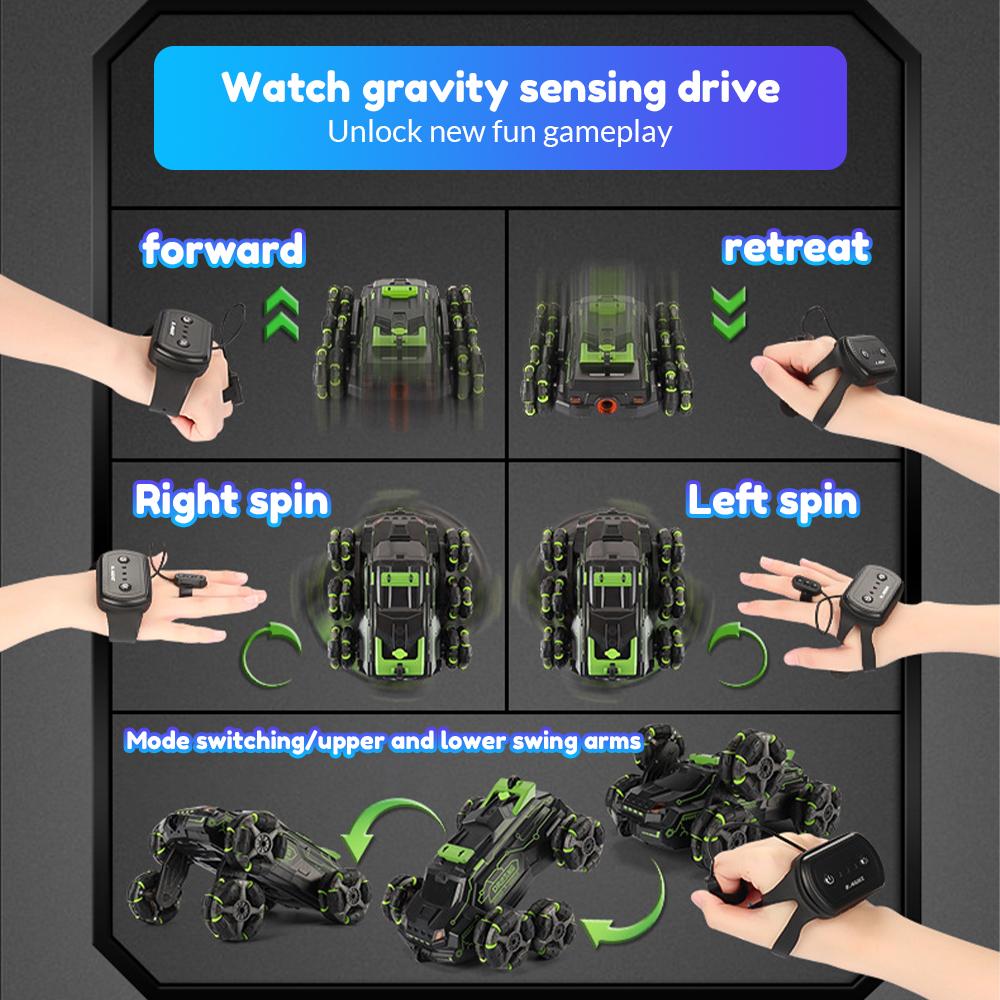 Remote Control Car RC Drift Racing Wireless Vehicle Off Road Alloy High-Speed Trucks With LED Light Climbing Gift Kid Toy