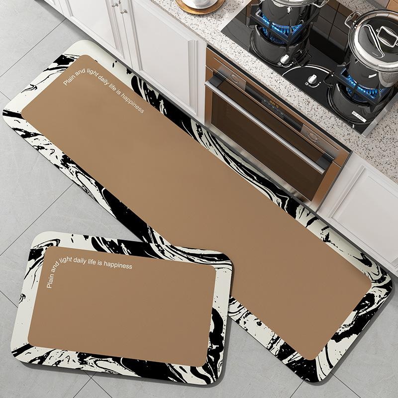 

Коврик для кухни Diatom Mud, впитывающий масло, впитывающий воду, коврик для пола, грязеотталкивающий, противоскользящий коврик для дома, длинная полоса, ковер Tianjin 40 * 60cm