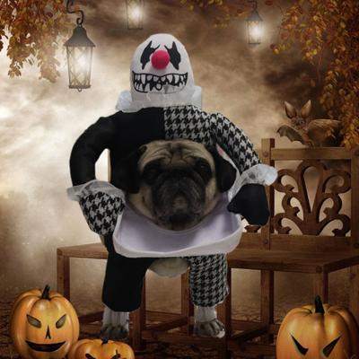 Halloween Pet Cosplay Costume Dress Up Tricky Spoof Standing Posture Ghost Design Pet Outfit Dog Accessories