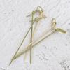 100pcs Barbeque Bar Tool Party Decoration Fruit Forks Stick Cocktail Picks Bamboo Knot Skewers