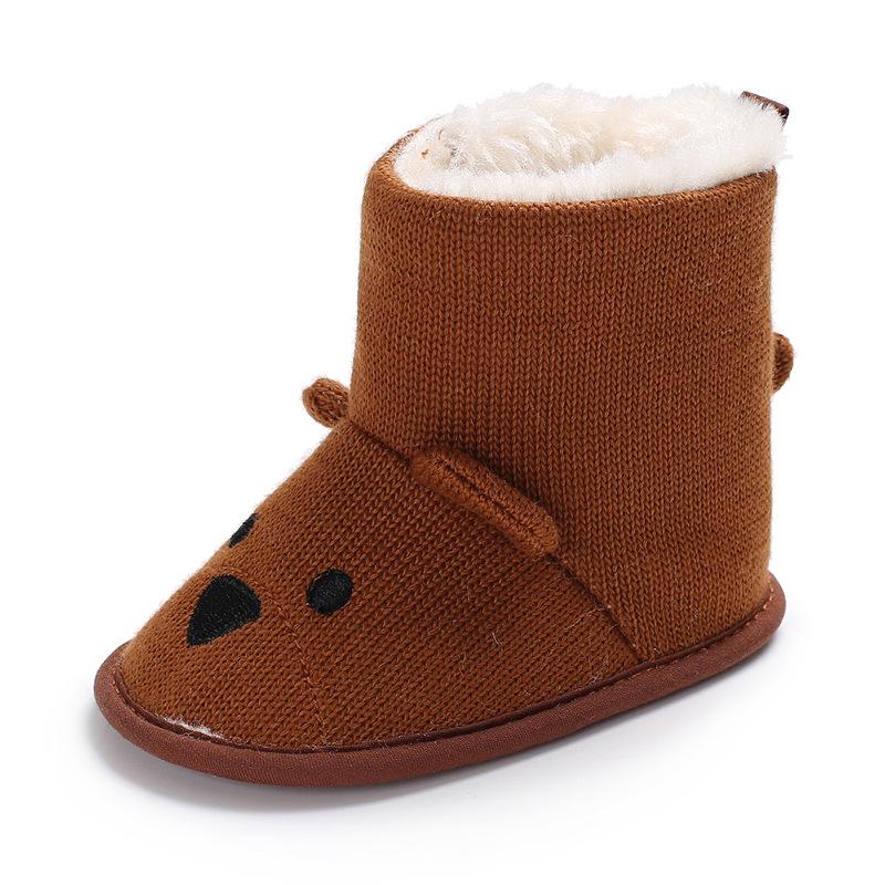 Woolen Baby Bear Soft Sole Booties
