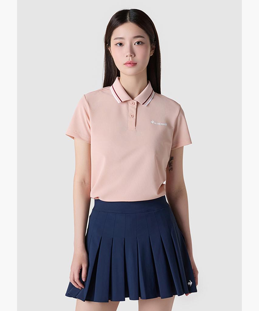 LECOQ Unicorn Tricot Pique Regular Fit Polo Shirt - Pink (Qq223Tts52)