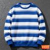 Retro Gestreifte Grafische Sweatshirts Für Herren Mode Lässig Herbst Langarm 3D Gedrucktes Hässliches Sweatshirt Locker