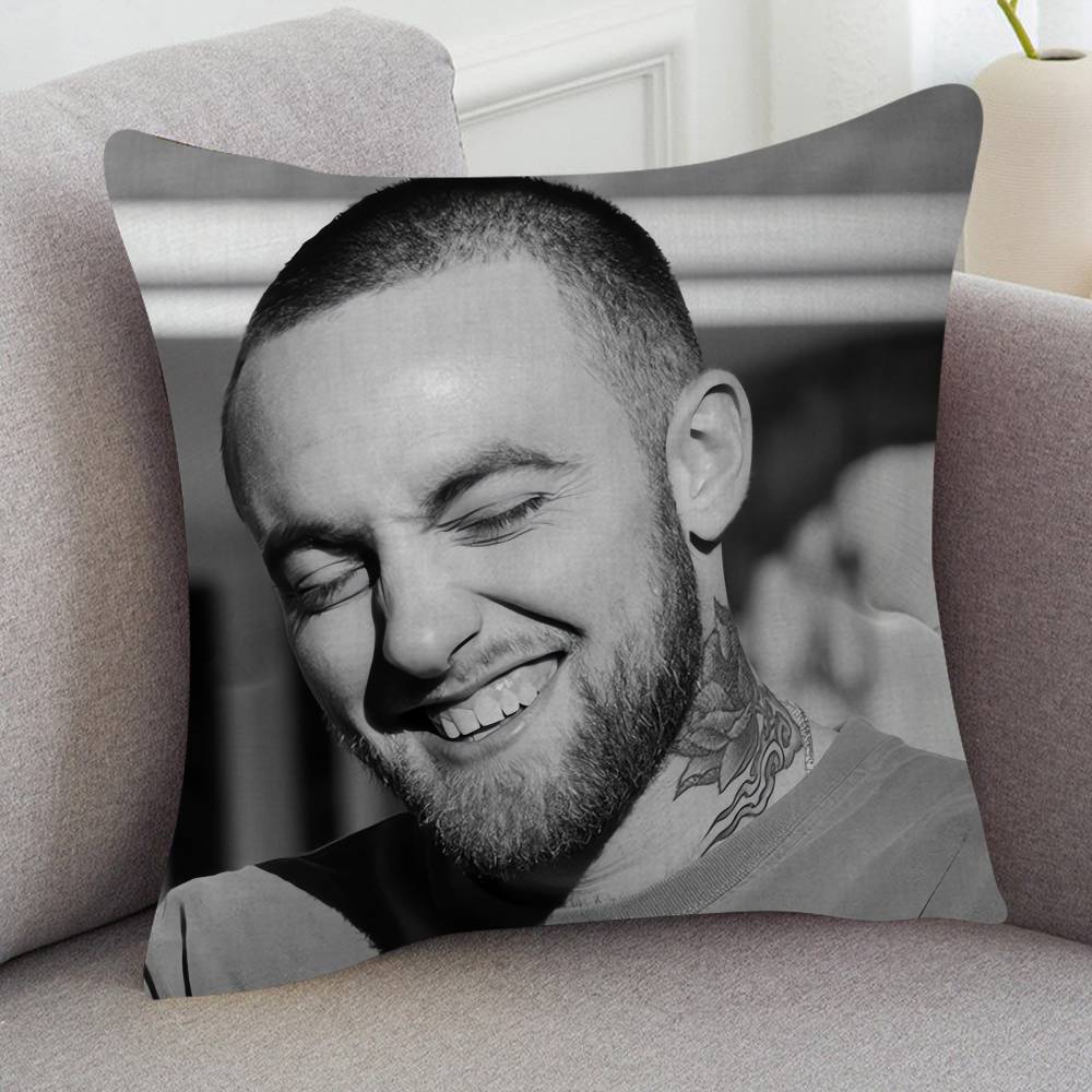 Singer Mac Miller Game For Cartoon Print Peripheral Pillow Case Cushion Cover Home Decor Birthday Gift Pillowcover
