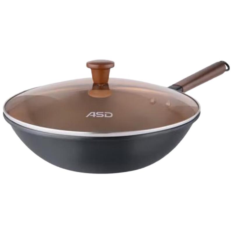 ASD 304 Stainless Steel Non-Coated Wok