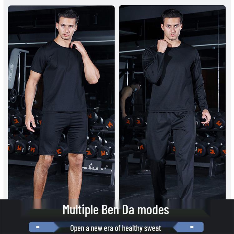 Men's Fitness Sweat Suit - Fat Burning Gym & Running Set