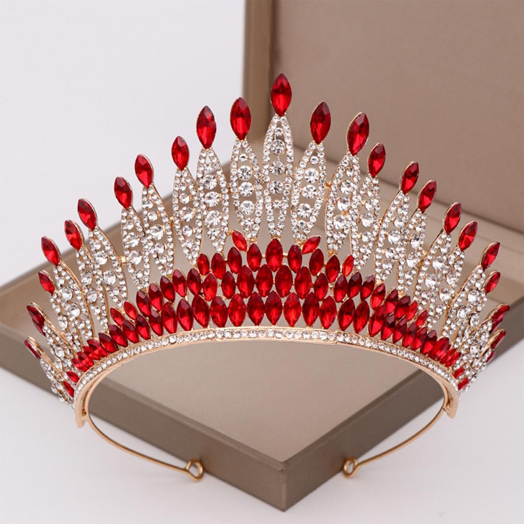 Baroque Bridal Crown Sparkly Rhinestones Headwear Wedding Bride Headwear Wedding Pageant Crown
