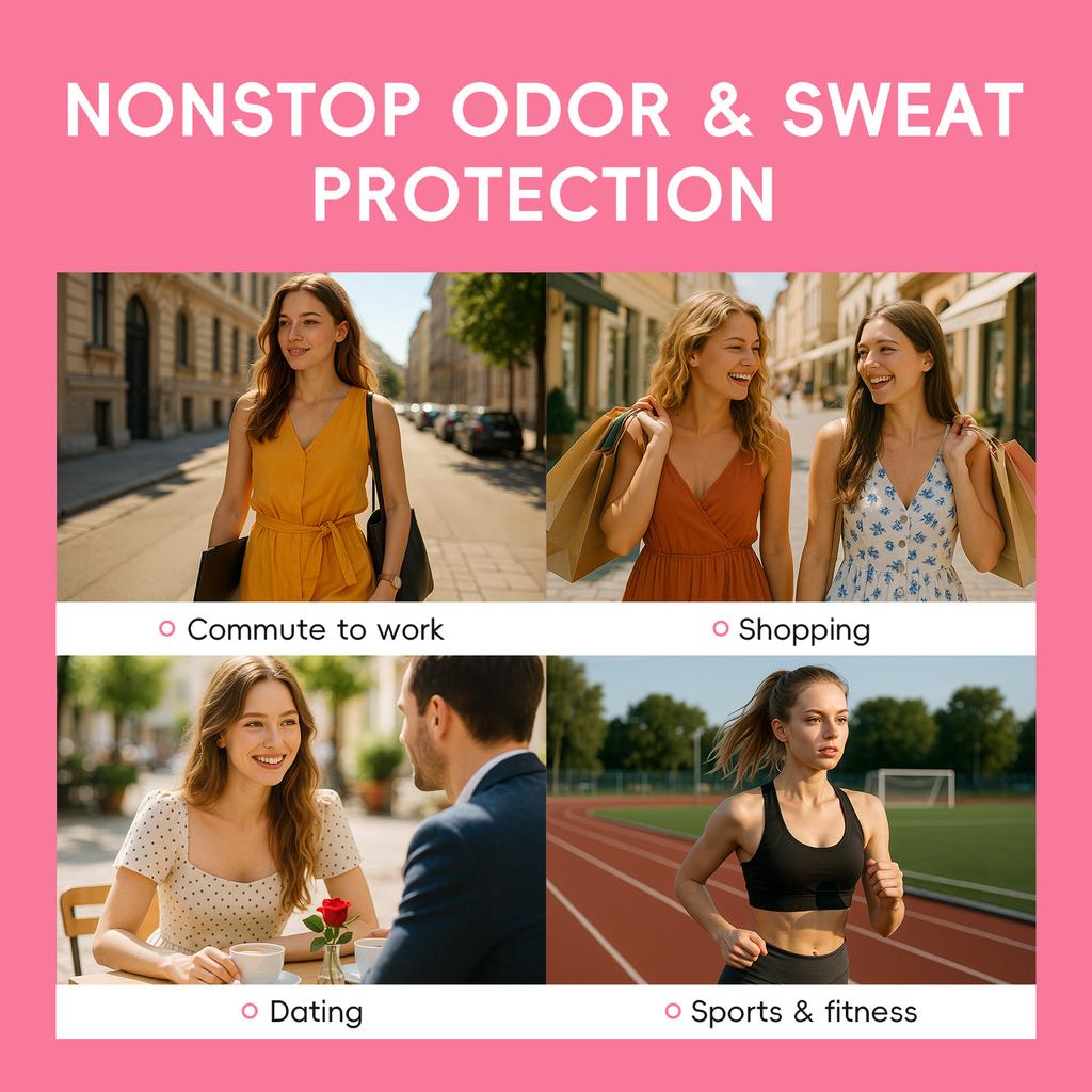 Cherry Blossom Roll On Deodorant 60ml Travel Size Antiperspirant 24h Odor Control Sweat Protection Long Lasting Fresh Scent Port