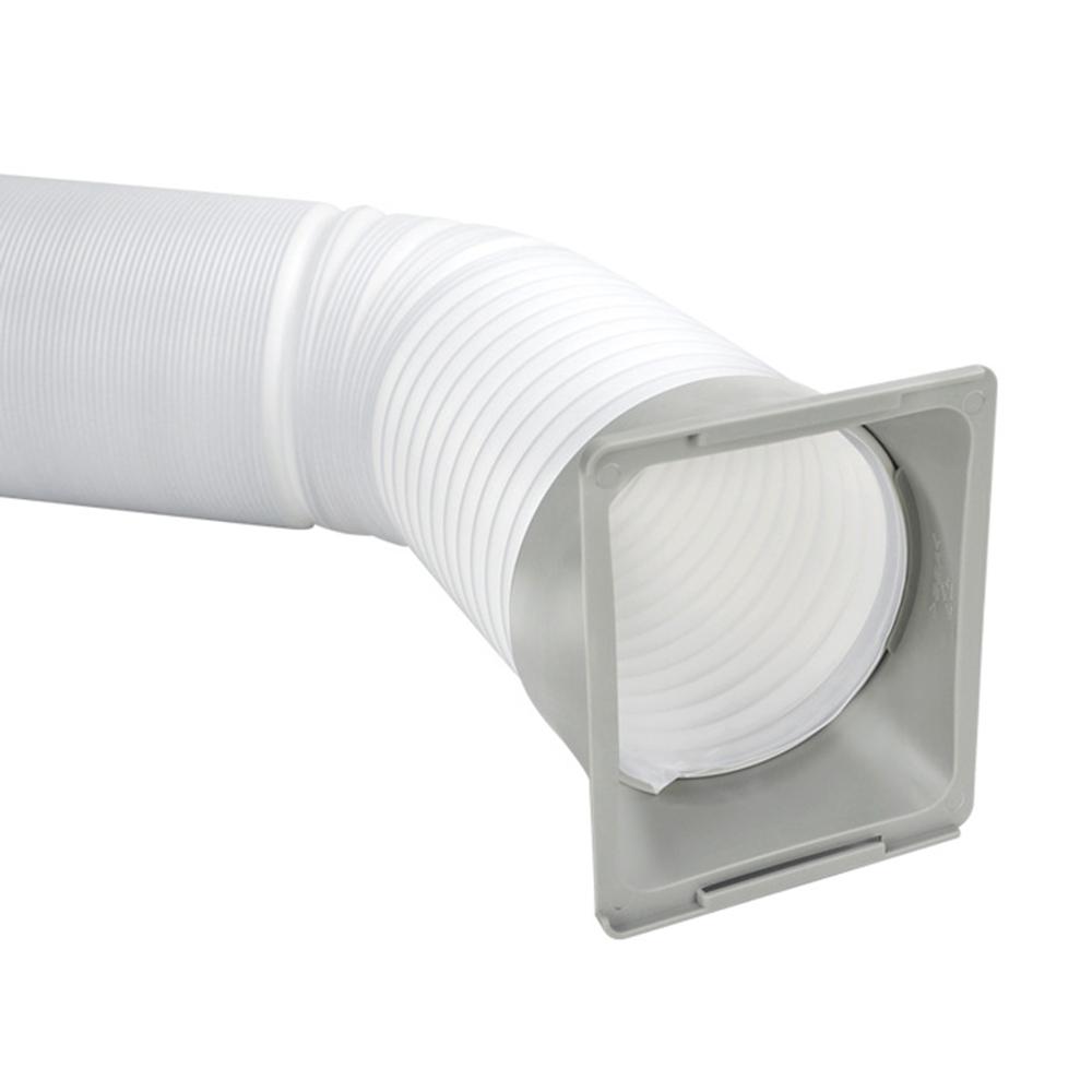 Durable Air Conditioner Exhaust Hose Connector ABS Exhaust Pipe Interface Replacement Exhaust Duct Hose Adapter Baffle Joint
