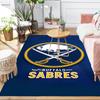 Buffalo Hockey Emblem Area Rug Suitable for Indoor And Outdoor,Carpets for Kitchens, Homes, Offices, Living Rooms,Home Decor,Christmas Gift