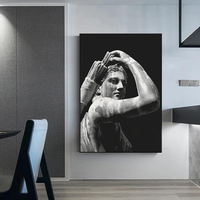 Greek Mythology Body Sculpture Poster Ancient Greek History Prints Canvas Painting Wall Art Pictures Home Living Room Decoration
