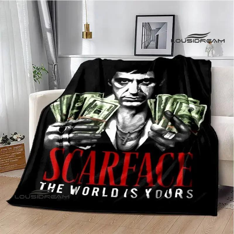 Classic movie Scarface Polyna blankets bed with a blanket to warm the beautiful blanket home travel blankets birthday gift
