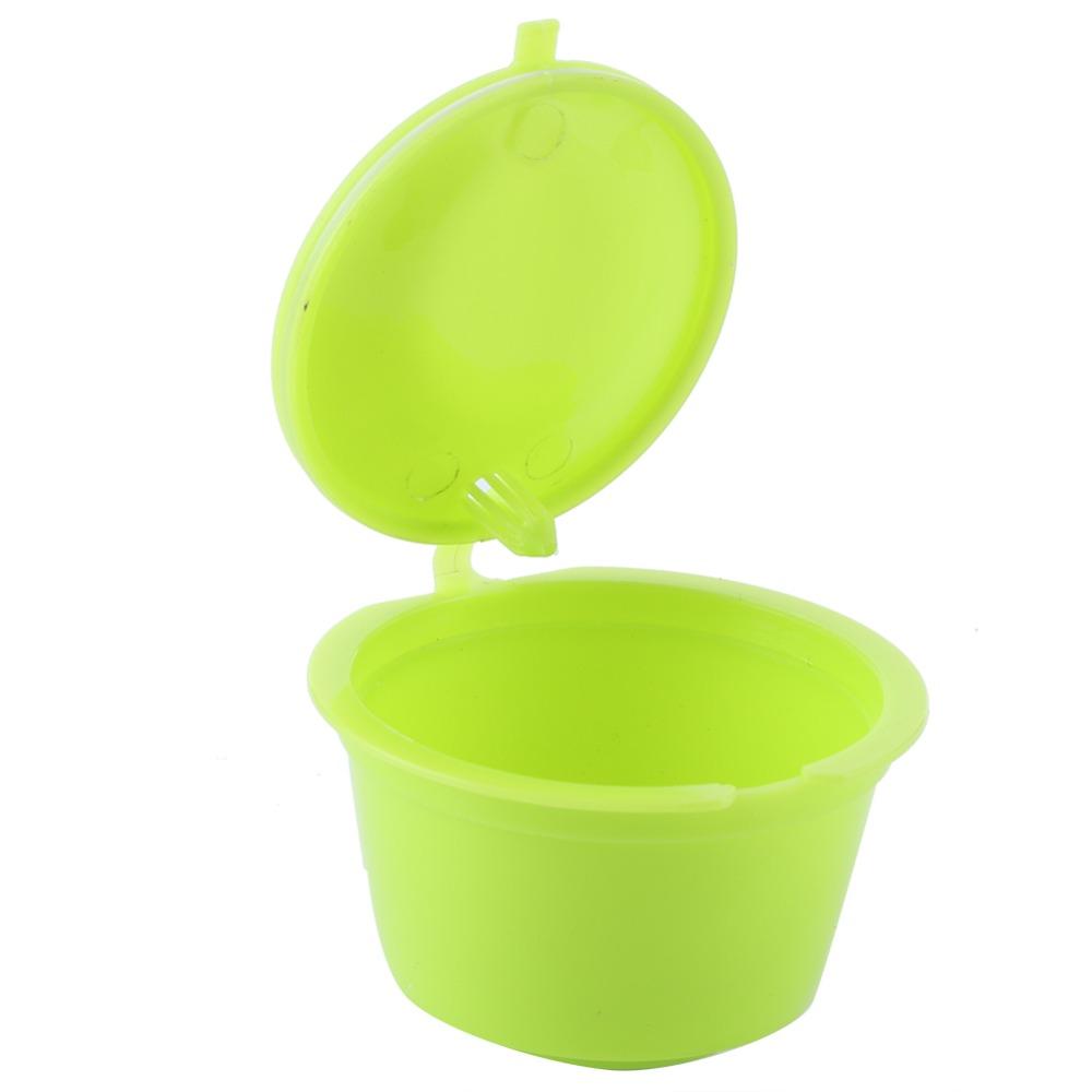 6pcs Leak Proof Design Reusable Coffee Filter Cup With Brush Spoon Set Coffee Capsule Kit  Home Use