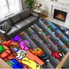 Anti‑Slip Crystal Velvet Floor Rug, Among Us Design Carpet for Indoor Living Bedroom Home Decoration
