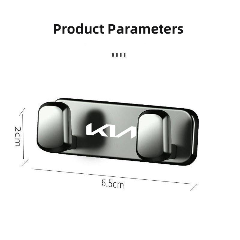 1Pcs Car Storage Hook Organizer Self-adhesive Metal Holder For KIA K5 K9 Sorento Ceed RIO Sportage Stinger Niro Soul Cerato EV6