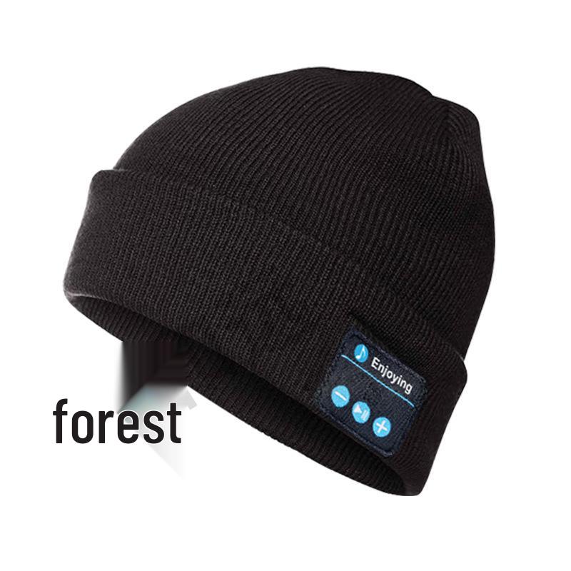 Bluetooth Music Knit Hat - Wireless Stereo Cap for Night Running & Cycling, Autumn/Winter Warmth