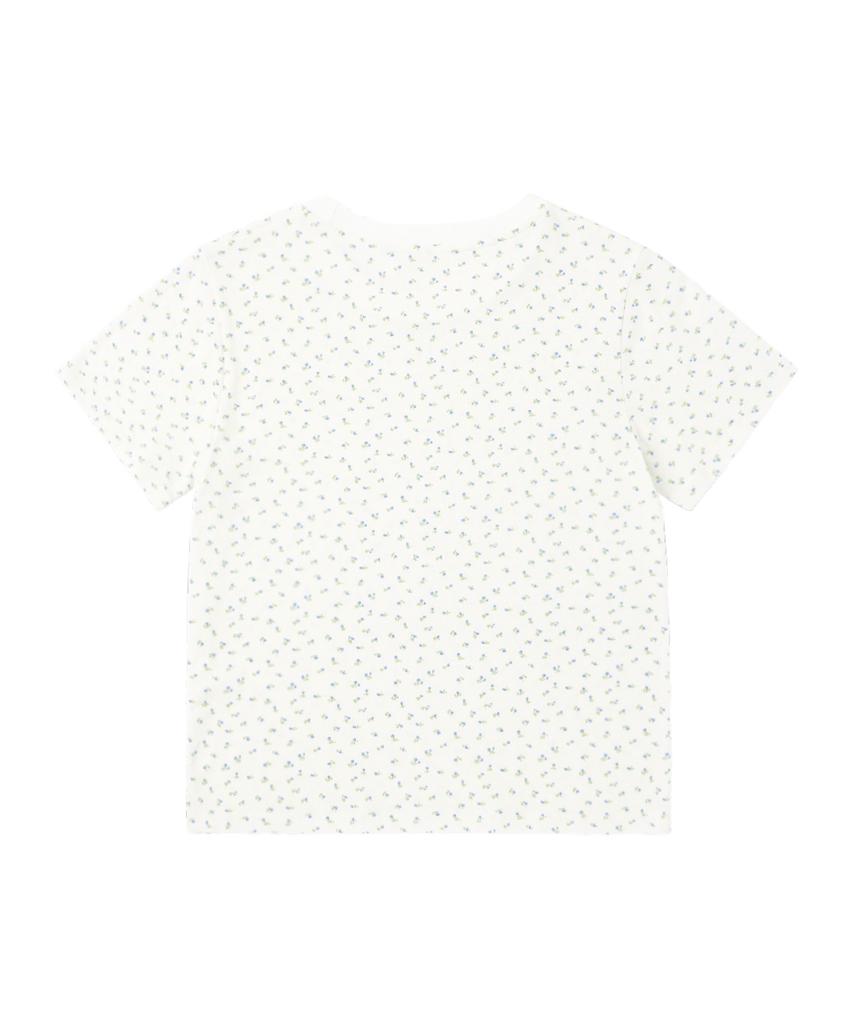 Sseonegteu Snct Floral Tee - White