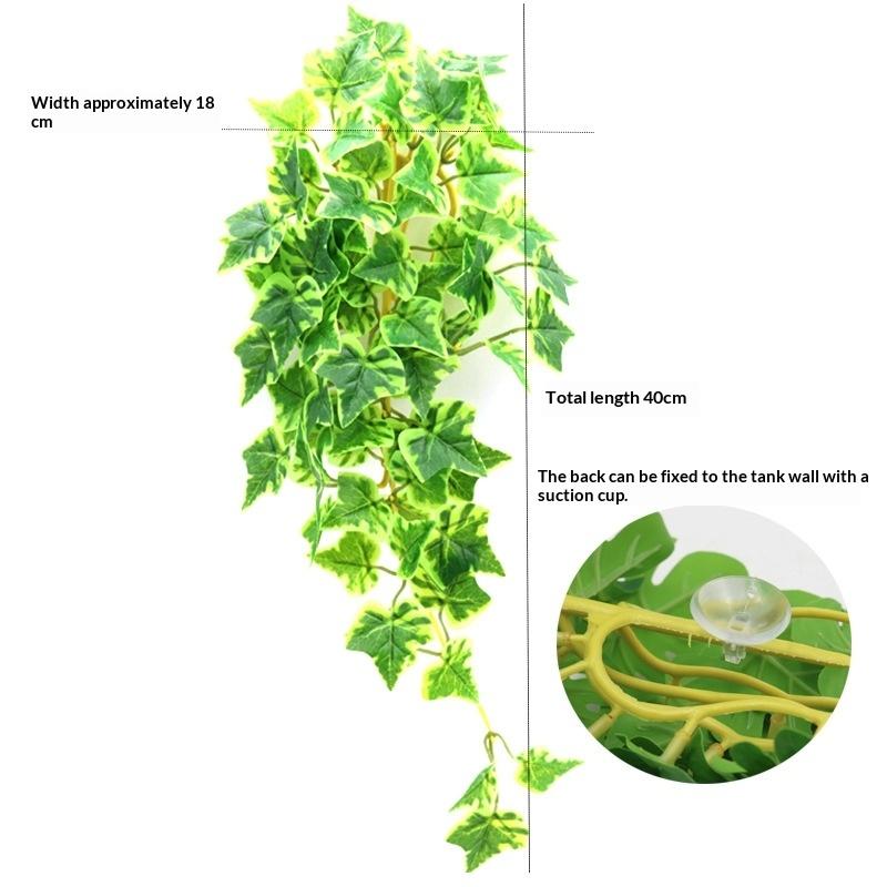 Simulation Fish Tank Landscaping Colorful Rattan Cane Reptile Pet Feeding Box Decoration Fish Tank Aquarium Landscape Decoration