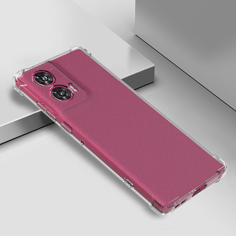 Adatto per Moto EDGE 70 Fusion custodia per cellulare anti-caduta a quattro angoli 1.5 tpu trasparente MOTO G77 custodia morbida