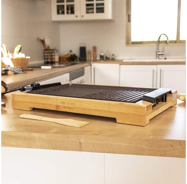 Электрогриль Cecotec Tasty & Grill 2000 Bamboo MixStone (03091)