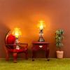 Kerosene Bedroom Table Lamp Miniature Furniture Model Doll Houses Accessory Realistic Lighting Toy Playset 1:12