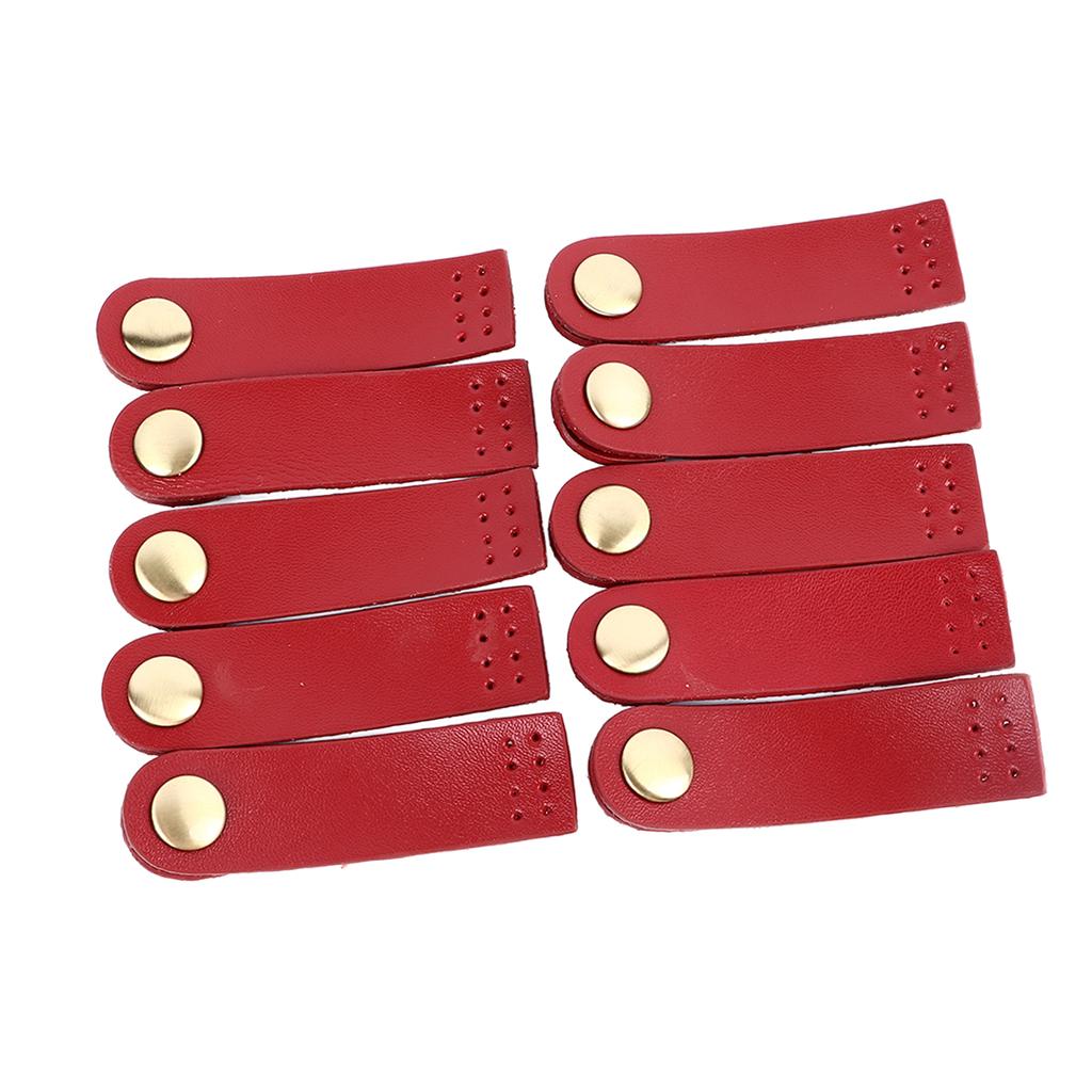10 Set Sy på Äkta Läder Tryckknappspänne DIY Hantverk Mjuk Plånbok Flikstängning för DIY Hantverk Handväskor Resväskor
