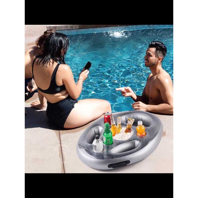 Inflatable Ice Bucket & Drink Holder Float for Parties