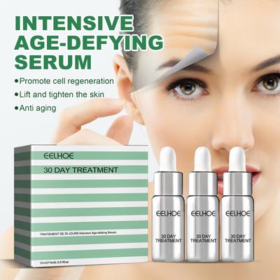 Anti Aging Collagen Boost Face Serum, Hyaluronic Acid Serum Remover Wrinkle Collagen Lifting Firming Tightens Essence 3pcs 5ml