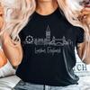 London Shirt, England UK Skyline T-shirt, Unisex